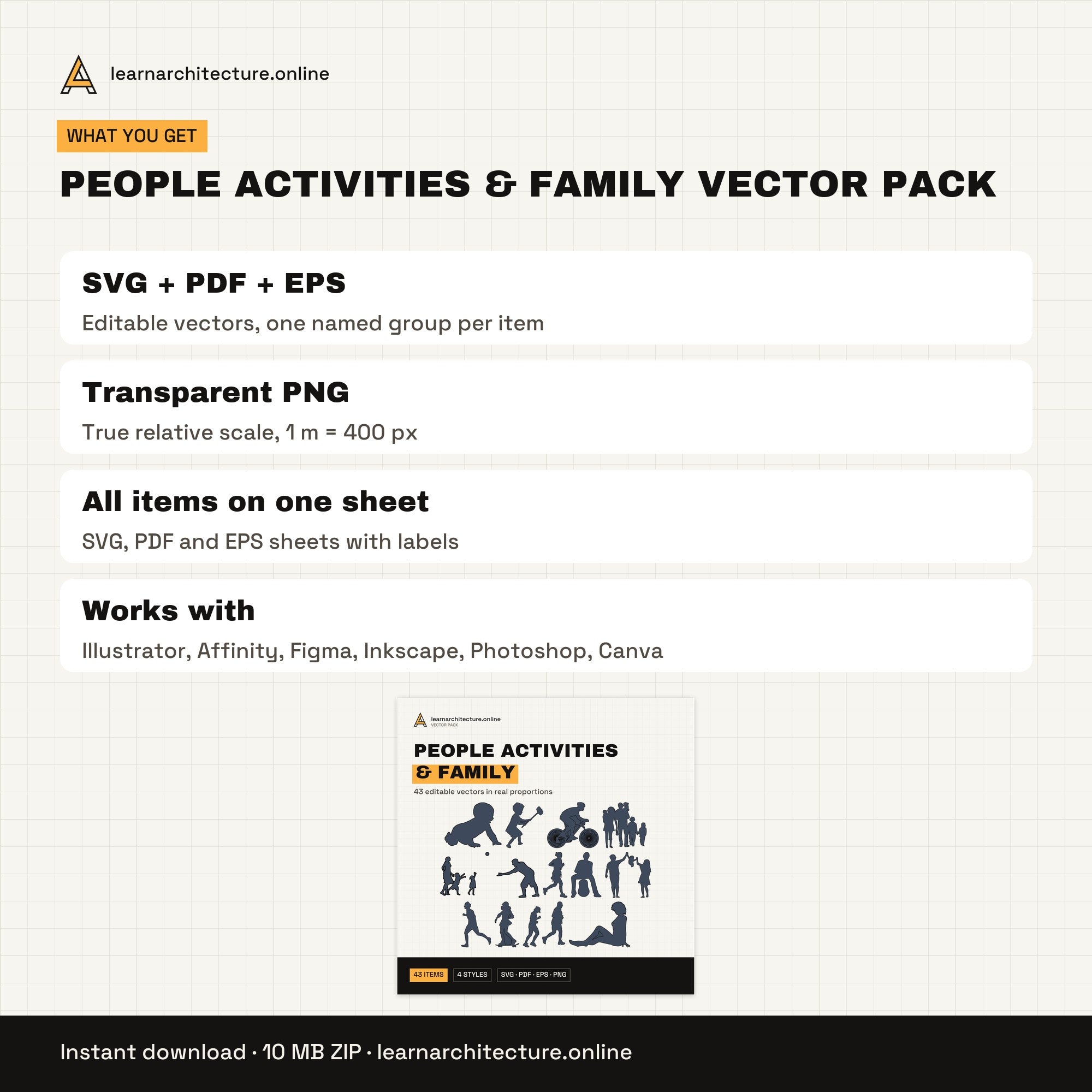 People Activities & Family Vector Pack files and formats