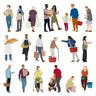 People at the Grocery Store — cutout pack for architectural visualisation