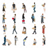 People at the Grocery Store — cutout pack for architectural visualisation