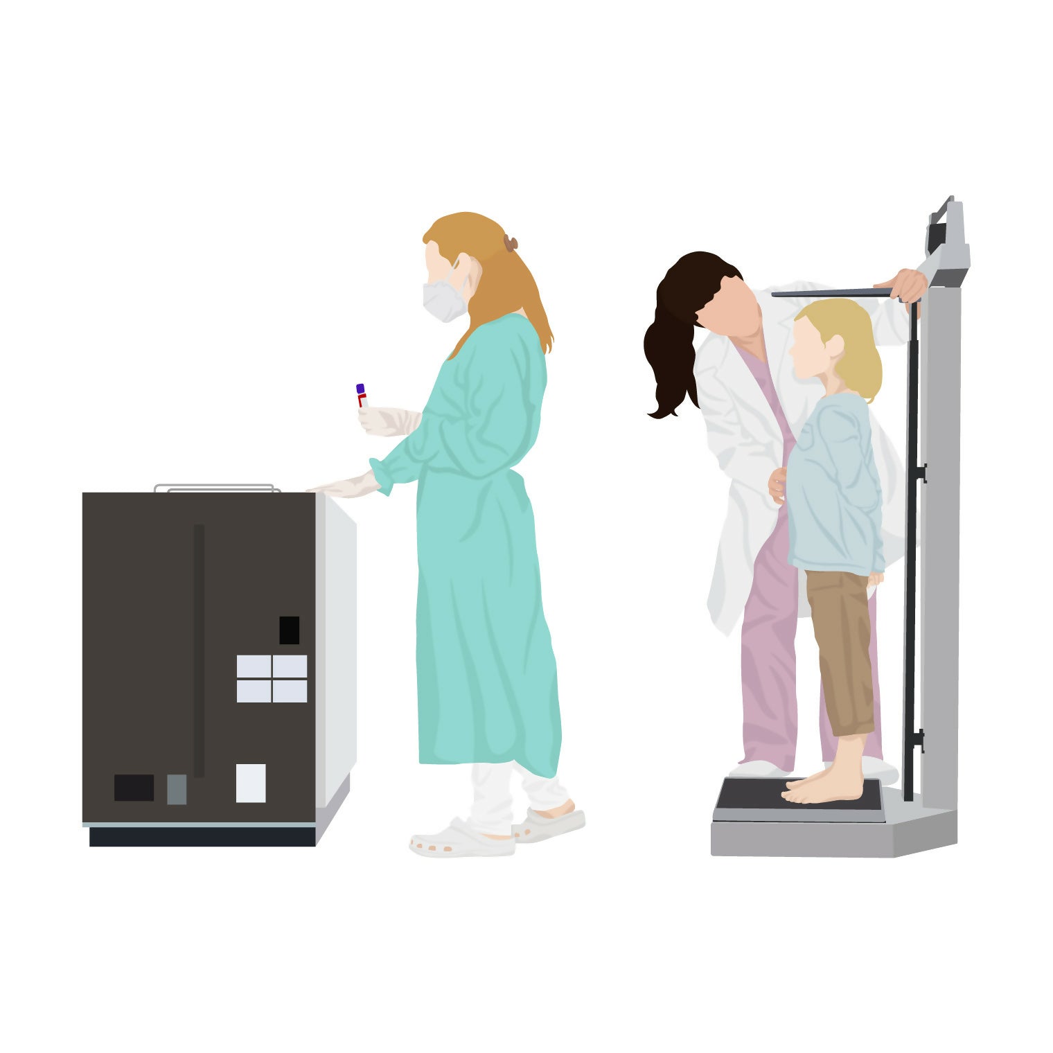 People at the Hospital II (16 figures) — cutout pack for architectural visualisation, preview 2 of 3