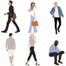 People Illustration Pack 2 — cutout pack for architectural visualisation