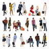 People Shopping — cutout pack for architectural visualisation