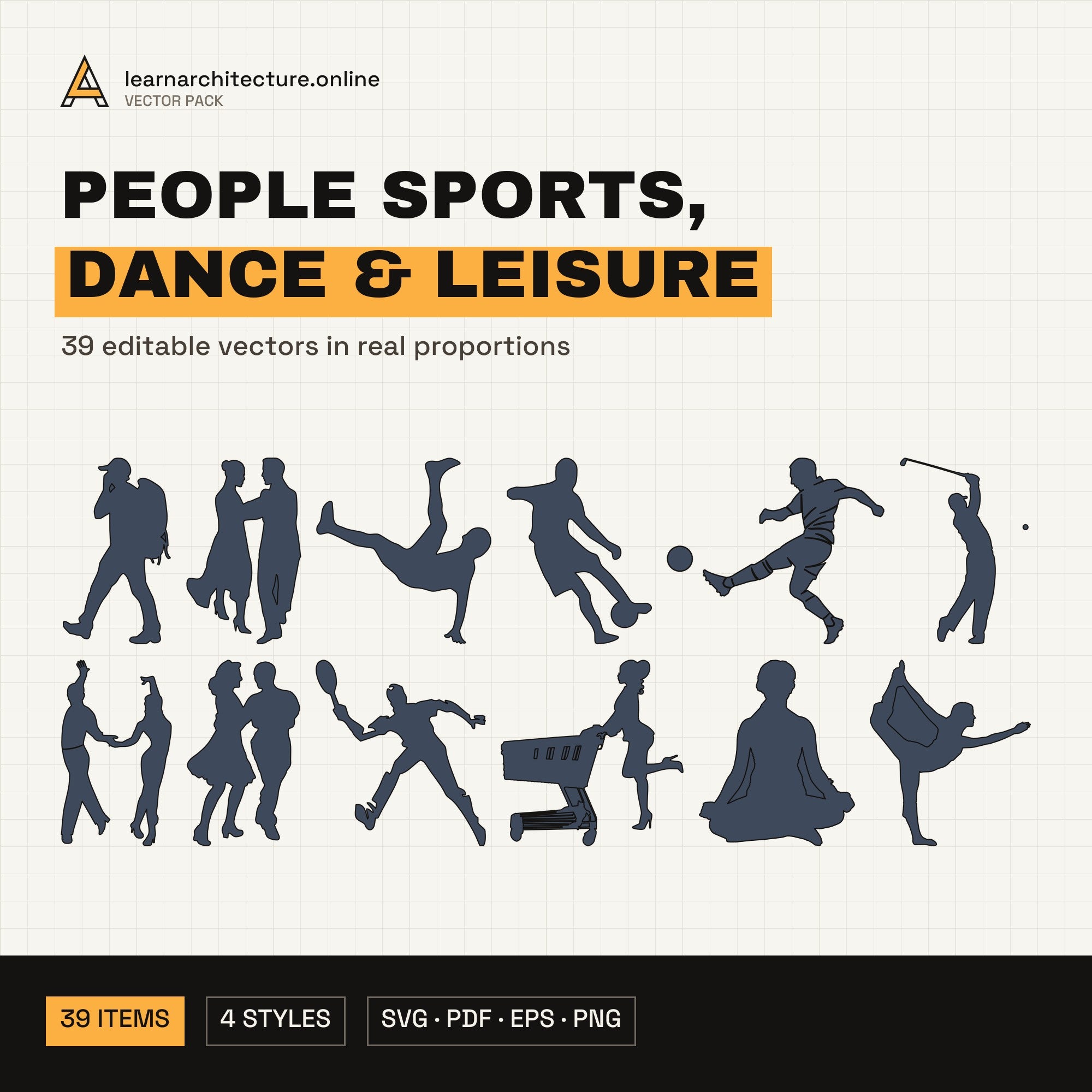 People Sports, Dance & Leisure Vector Pack cover