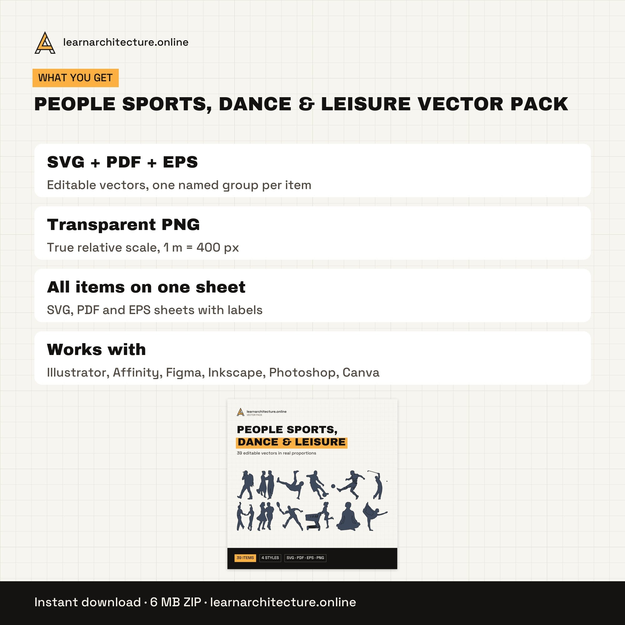 People Sports, Dance & Leisure Vector Pack files and formats