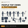 People Top Views & Pictograms Vector Pack cover