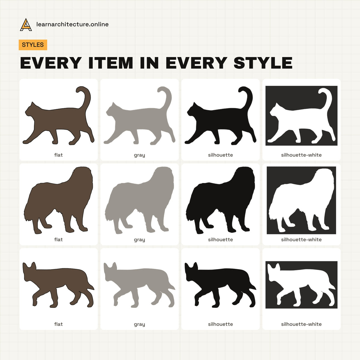 Pets Vector Pack all styles
