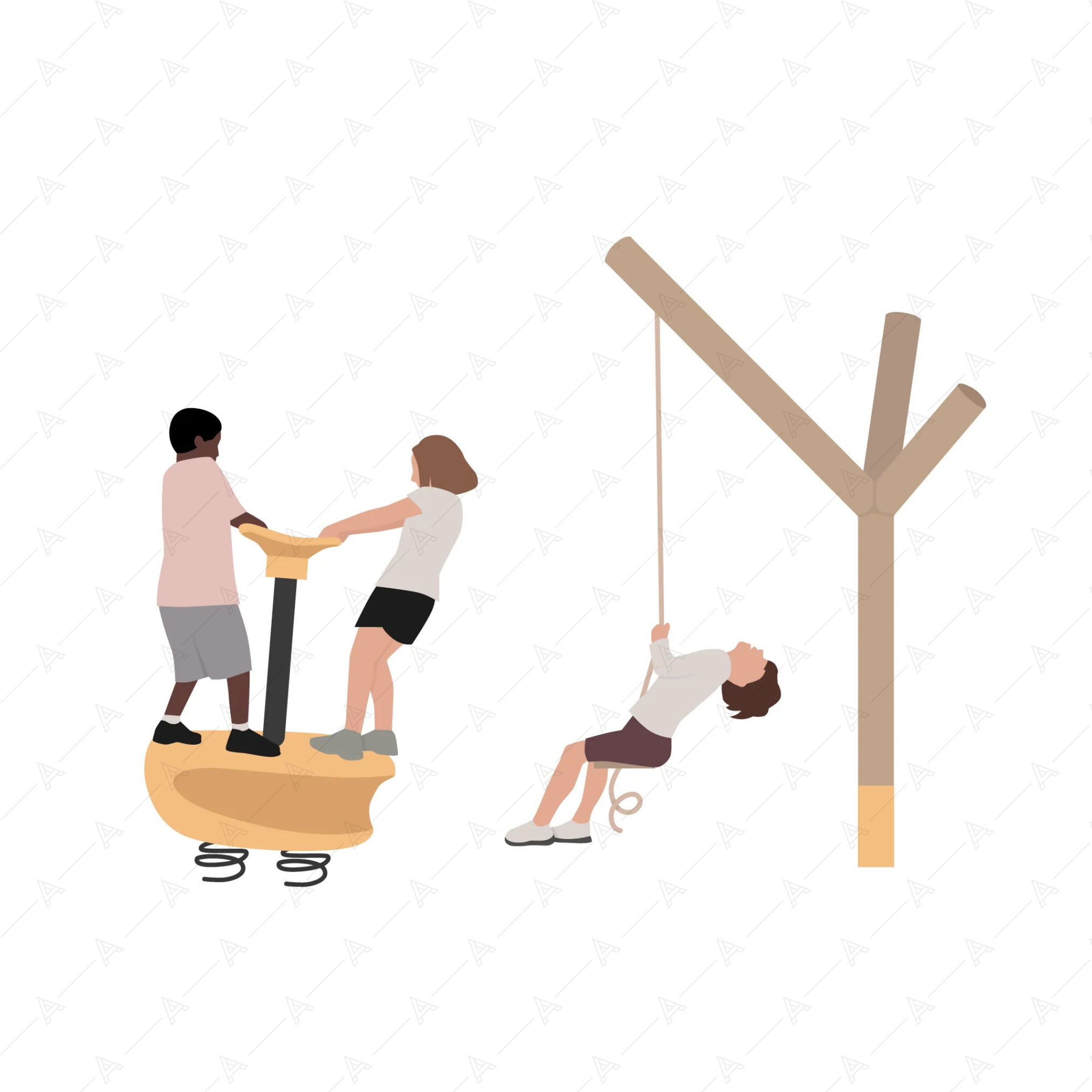 Playground (30 Objects) — cutout pack for architectural visualisation, preview 4 of 7
