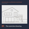 Process video: the Garden House built up layer by layer, then three styles