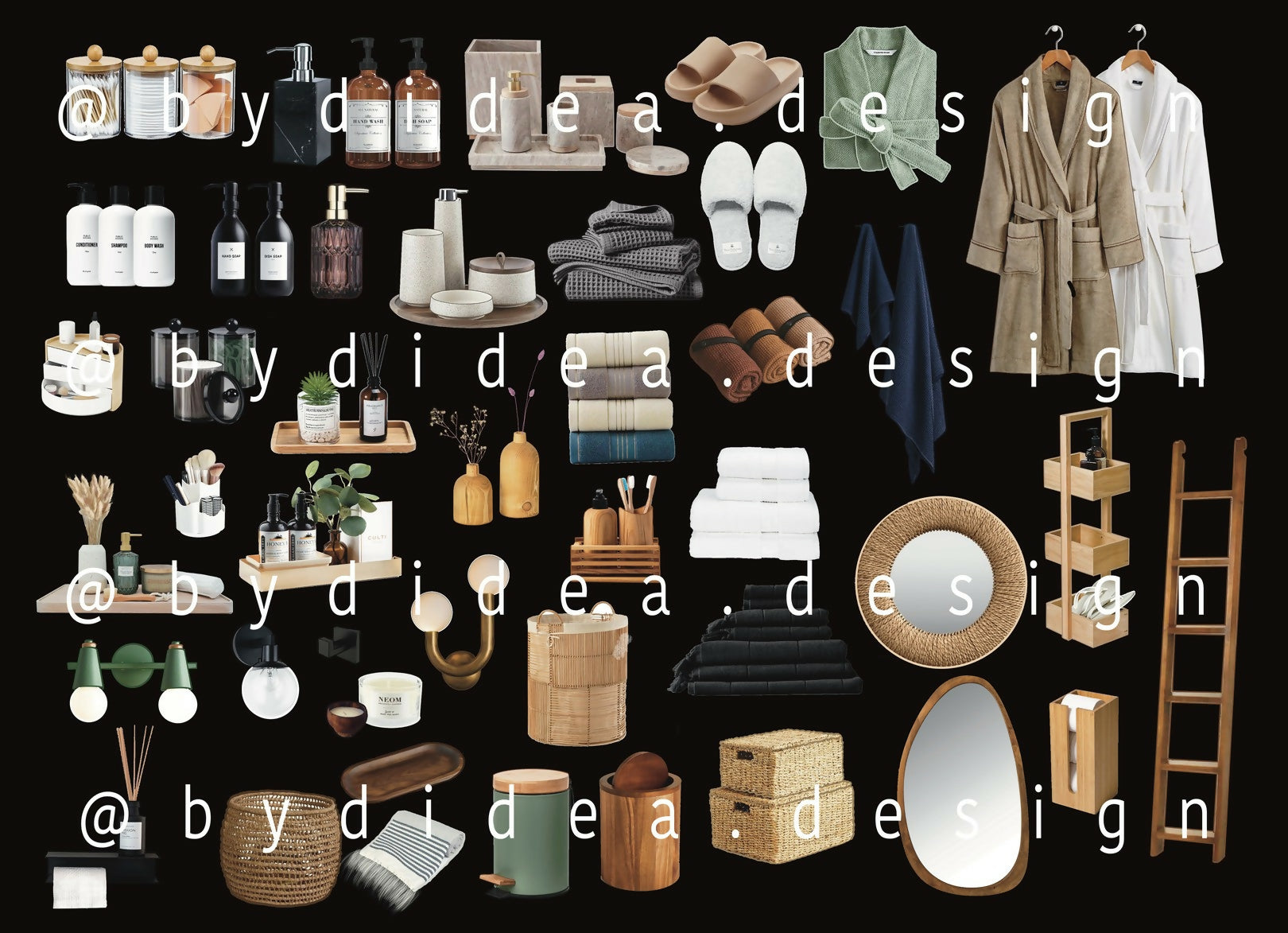 Procreate Bathroom Decorations Cutouts Interior Home Sketch Blocks Elements — cutout pack, preview 2 of 2