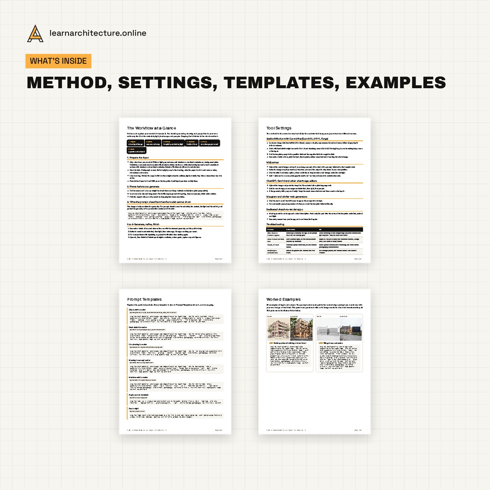 Sketch and Model to Render with AI pages inside