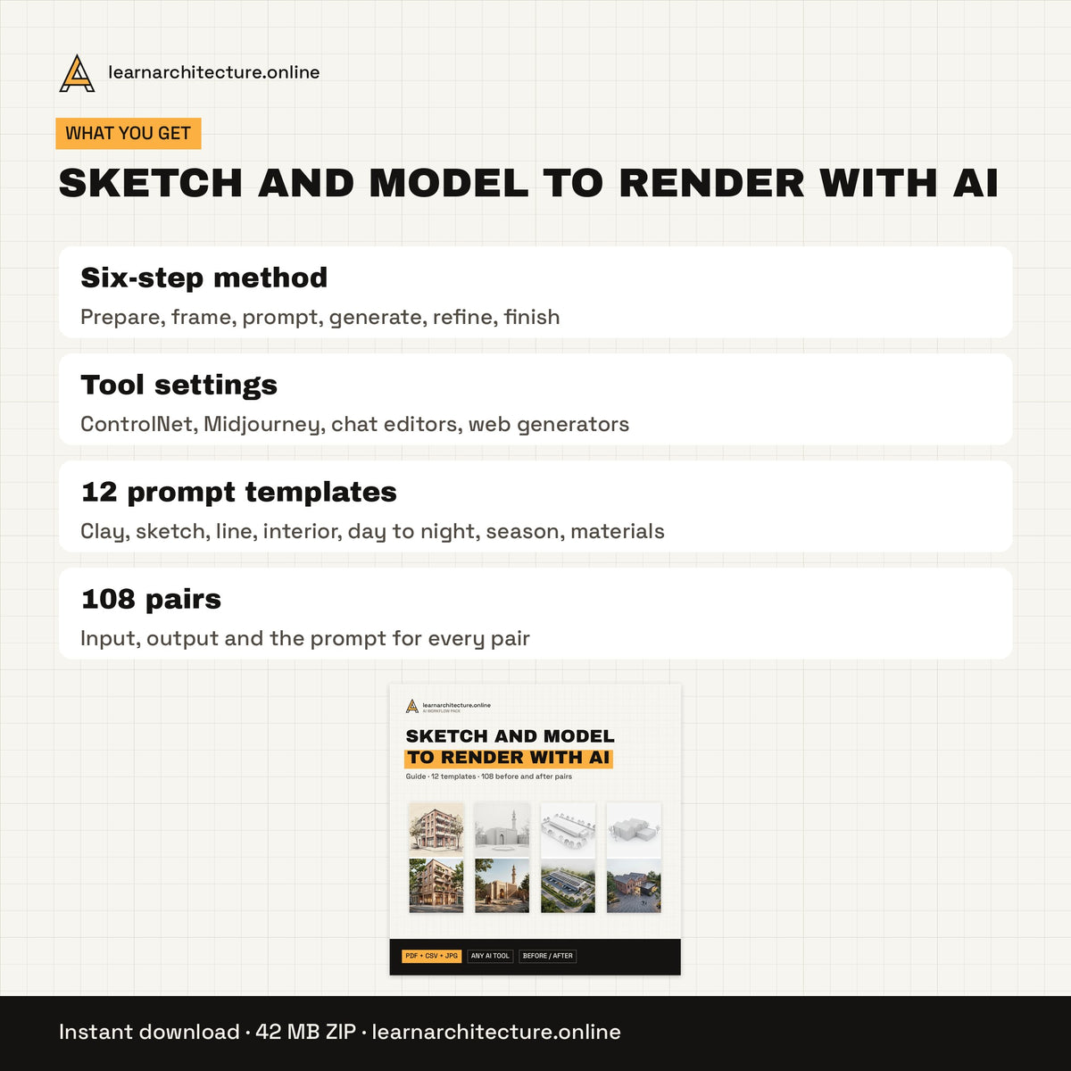 Sketch and Model to Render with AI files and formats