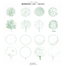 Sketch Trees Cutout Pack — cutout pack for architectural visualisation, preview 1 of 2
