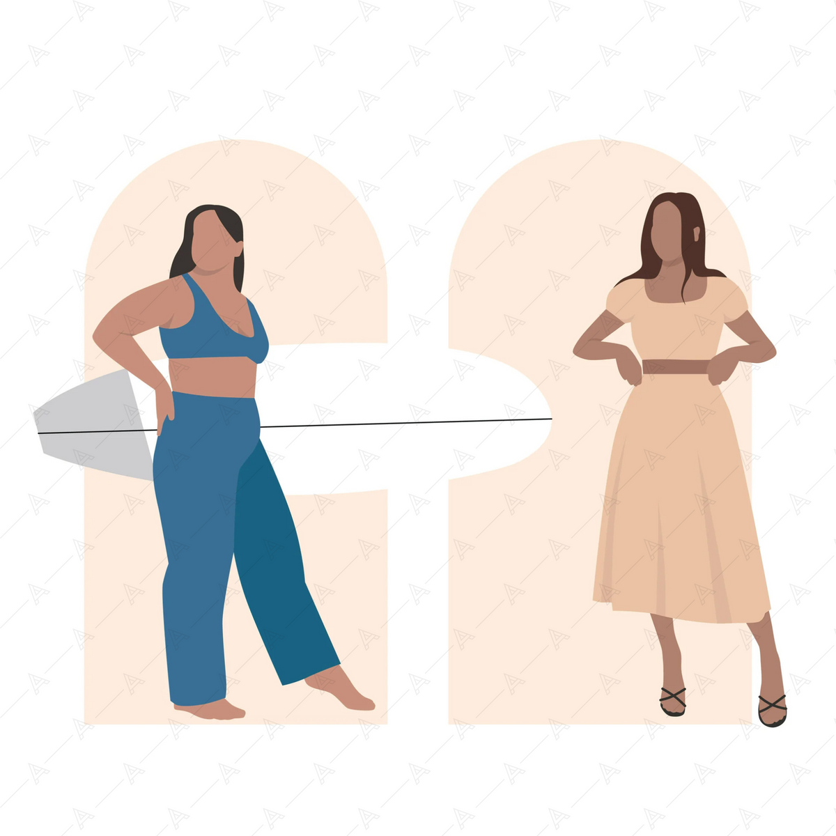 Summertime Women Cutout Pack — cutout pack for architectural visualisation, preview 3 of 5