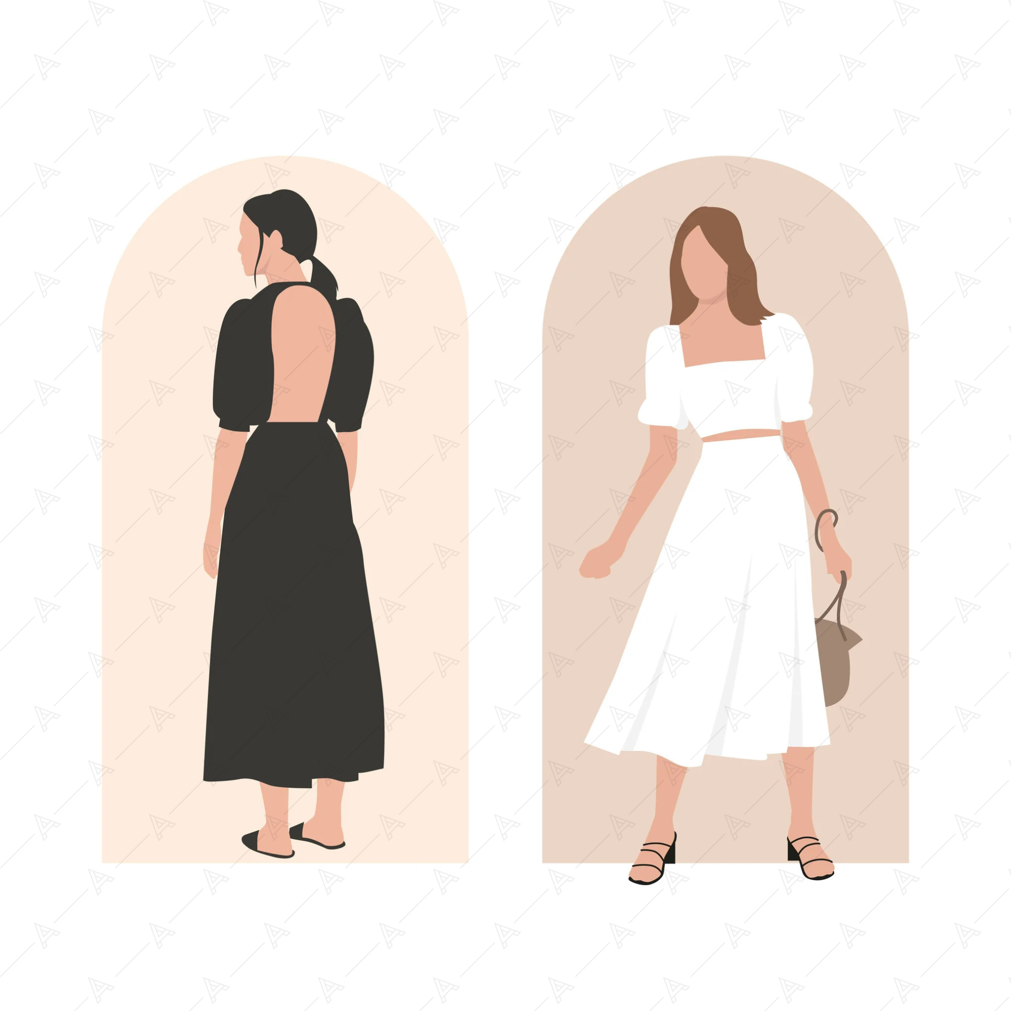 Summertime Women Cutout Pack — cutout pack for architectural visualisation, preview 4 of 5