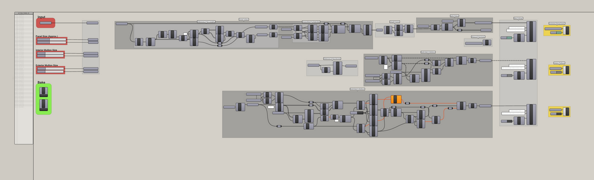 SURFACE MULLIONS - Oriented Mullion Generator - Grasshopper Script — Grasshopper script for Rhino, preview 2 of 2