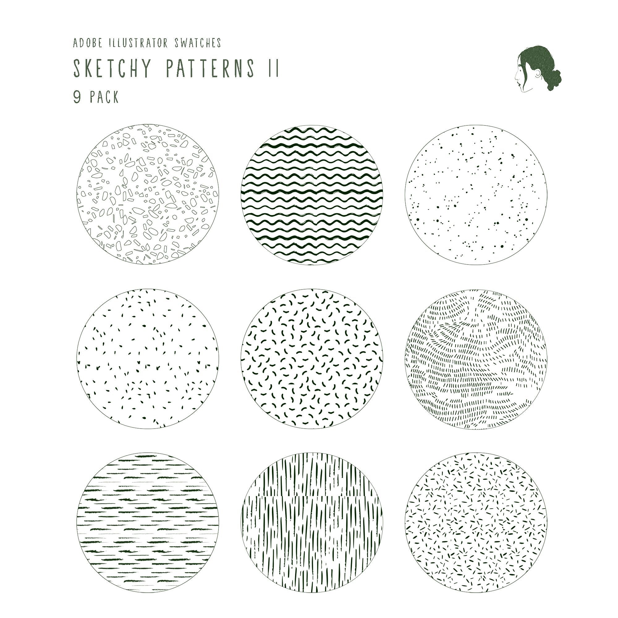 Swatch Sketchy Patterns II — pattern set for architectural drawings, preview 1 of 4