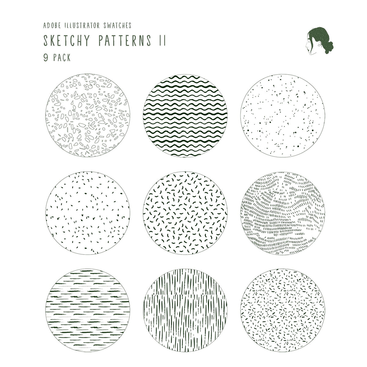 Swatch Sketchy Patterns II — pattern set for architectural drawings, preview 1 of 4