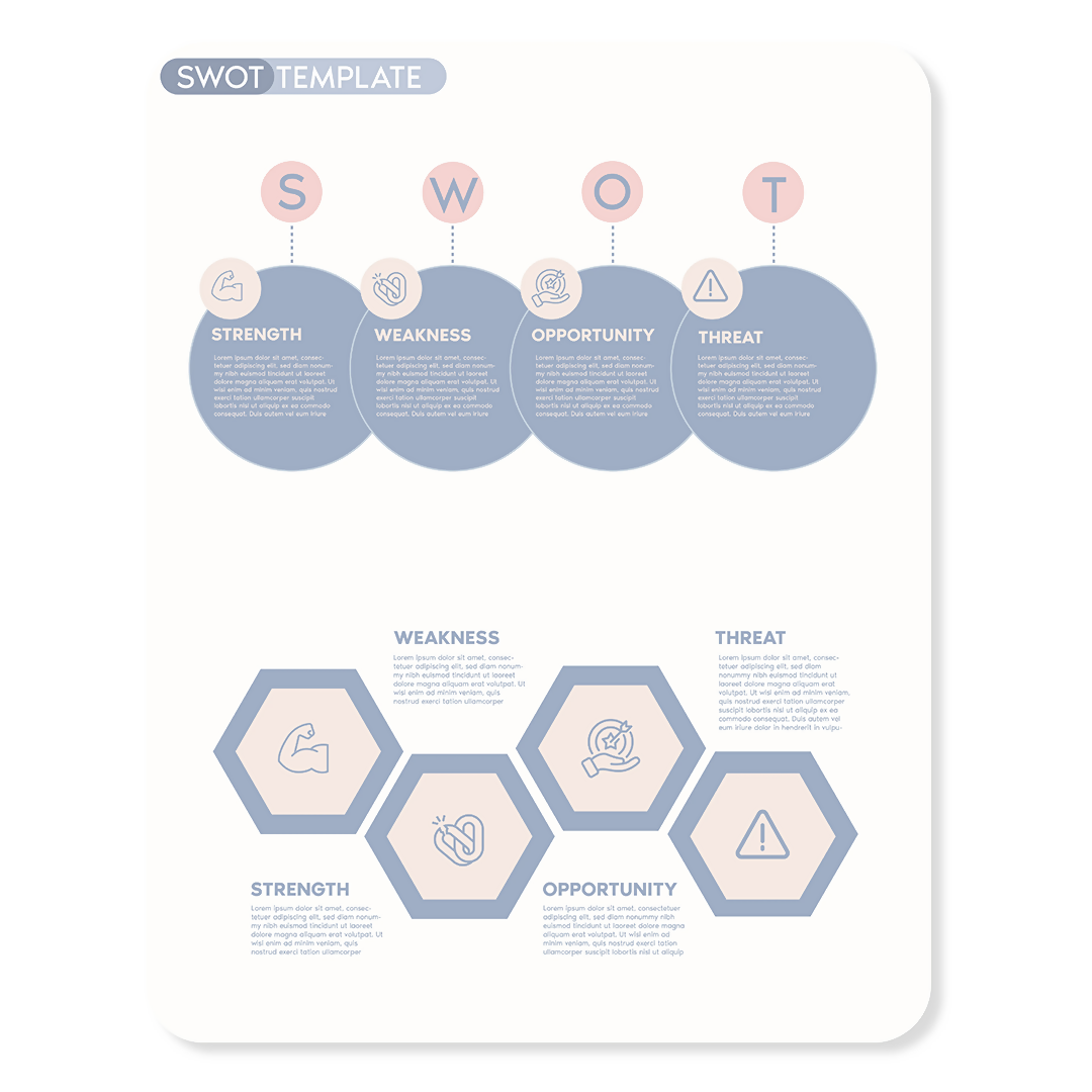 Swot Template And Infographics For Architecture Students — editable template for architects, preview 1 of 6