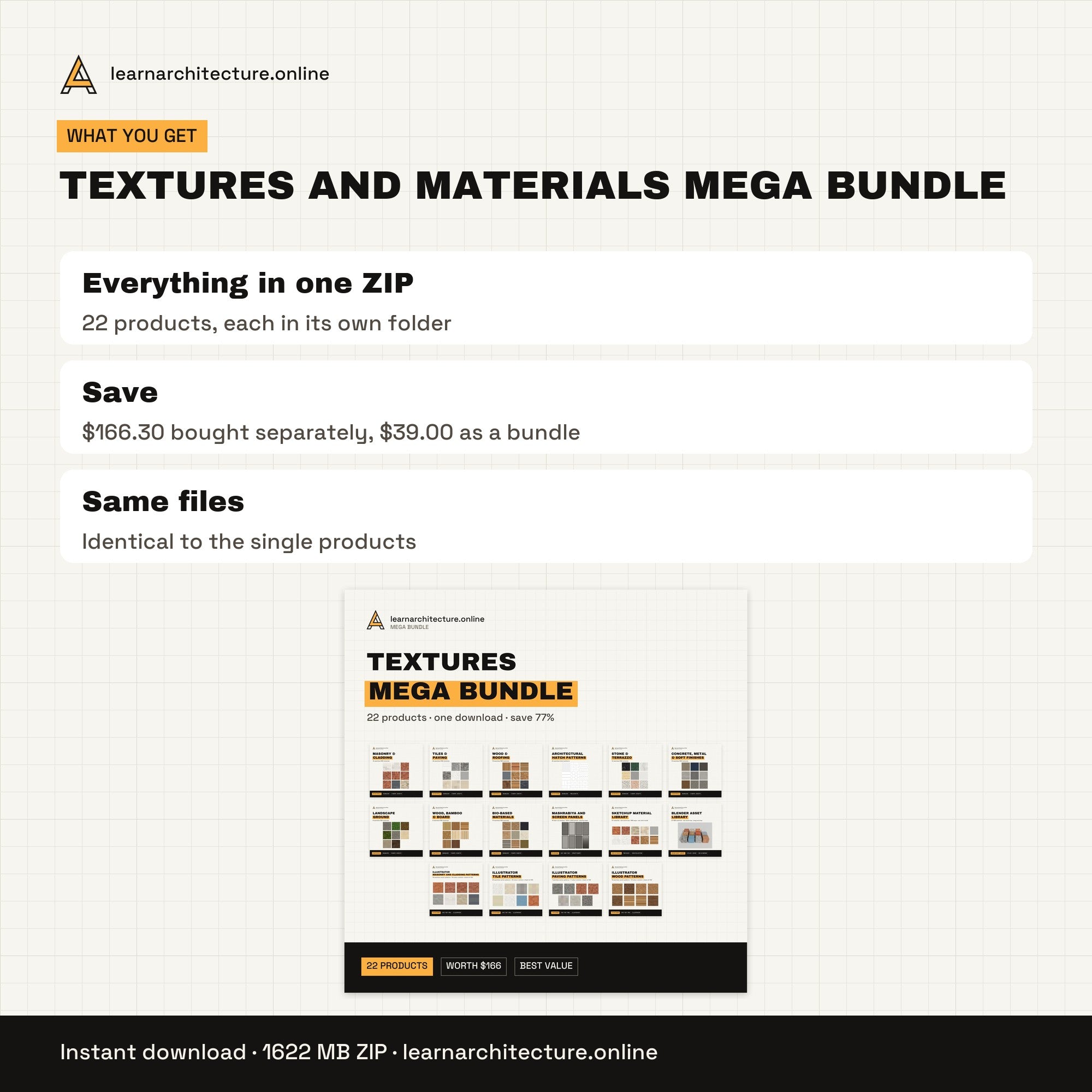 Textures and Materials Mega Bundle what you get