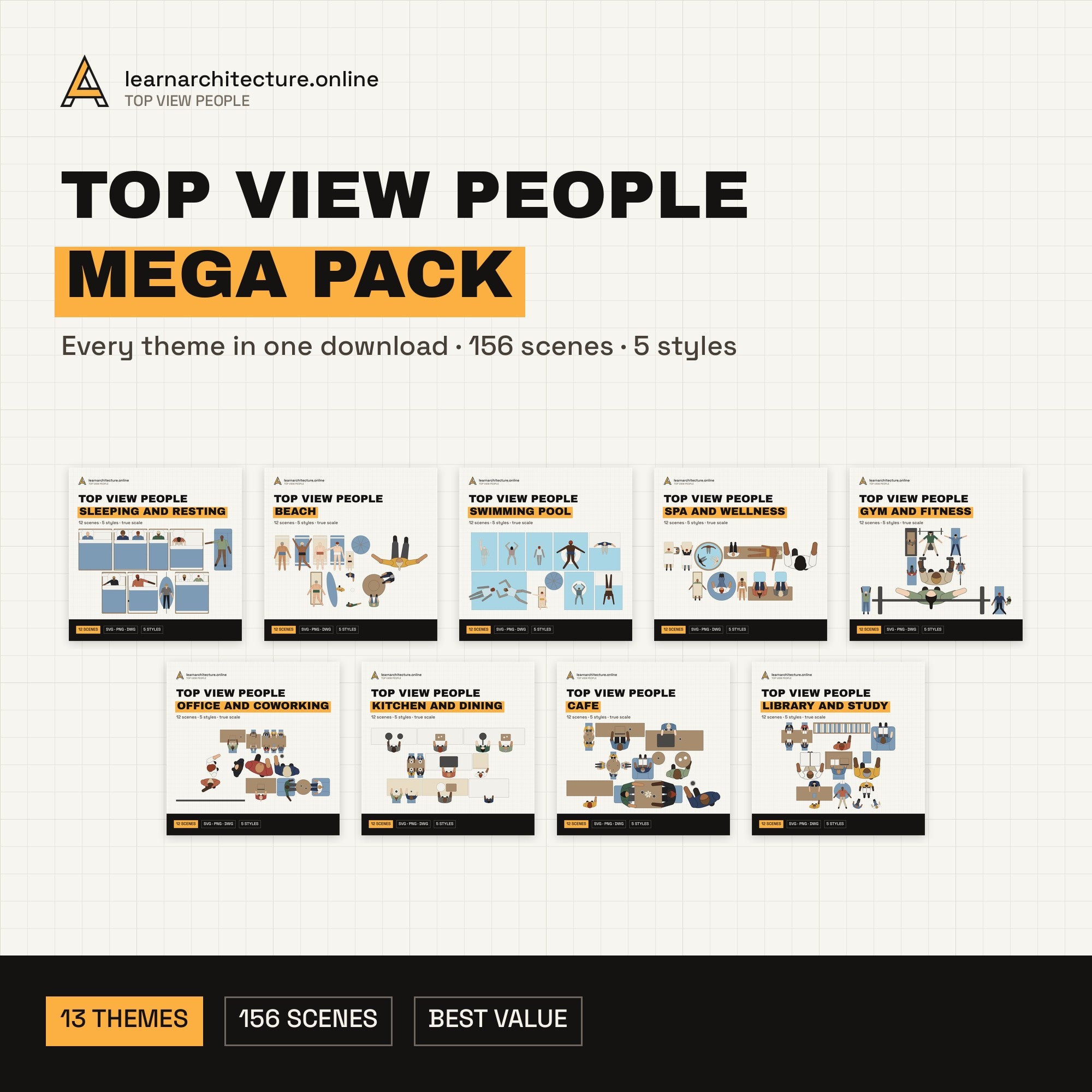 Top View People Mega Pack cover