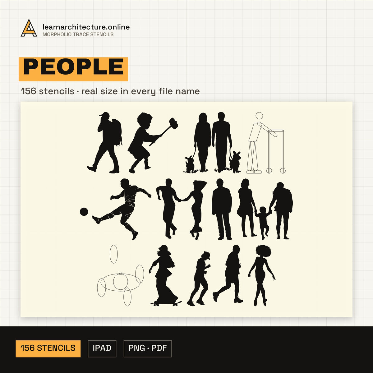 Trace Stencils: People cover