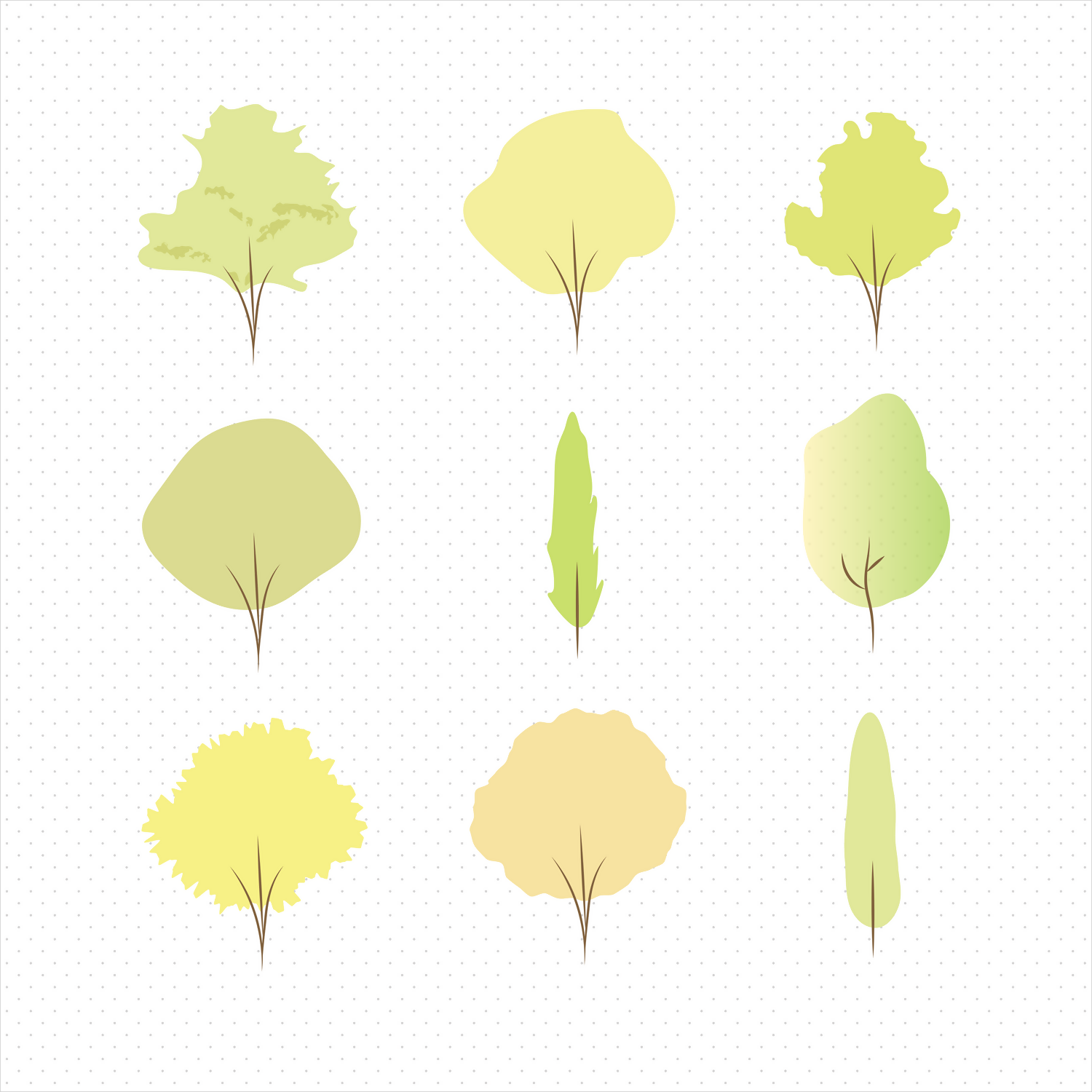 Urban Trees Bundle Cutout — cutout pack for architectural visualisation, preview 2 of 3