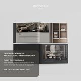 Interior Design Portfolio Template for InDesign and PowerPoint