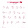 Vector People 1 (Top View) — cutout pack for architectural visualisation