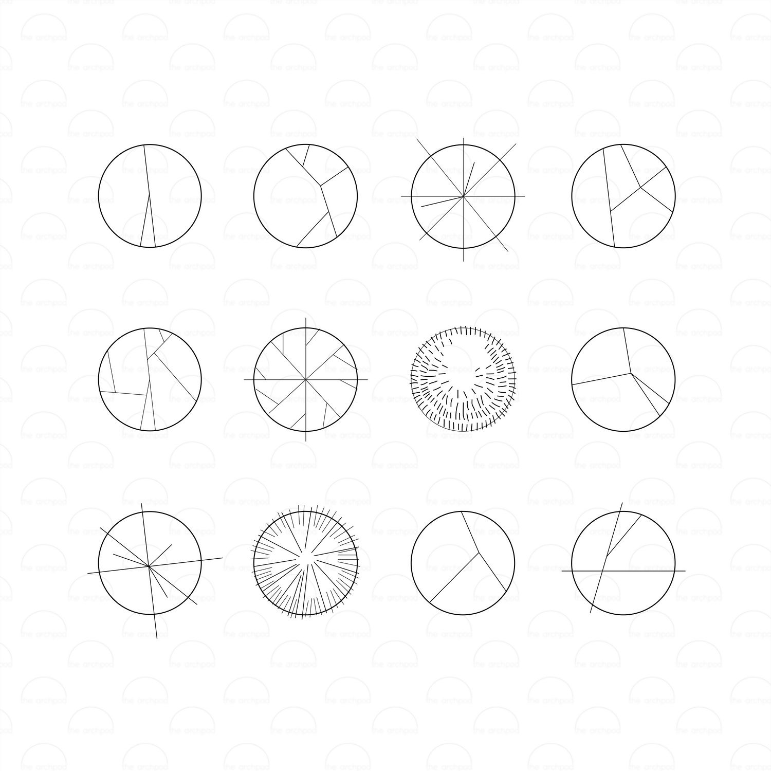Vector Trees Bundle Cutout — cutout pack for architectural visualisation, preview 1 of 2