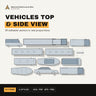 Vehicles Top & Side View Vector Pack cover
