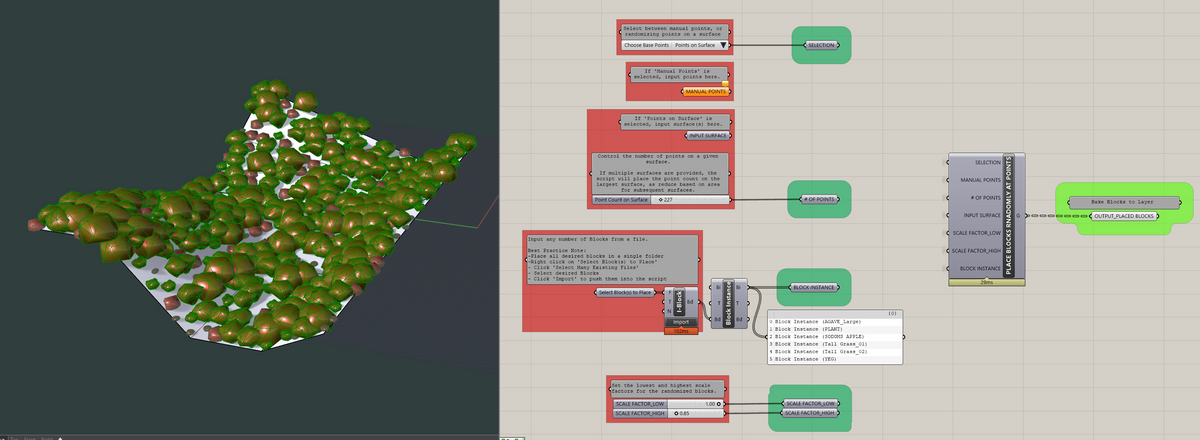 Scatterblocks BLOCK SCATTER - Randomly Place Blocks at Points – Learn Architecture Online