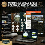 Minimalist Single-Sheet Portfolio Canva Presentation Boards (21)
