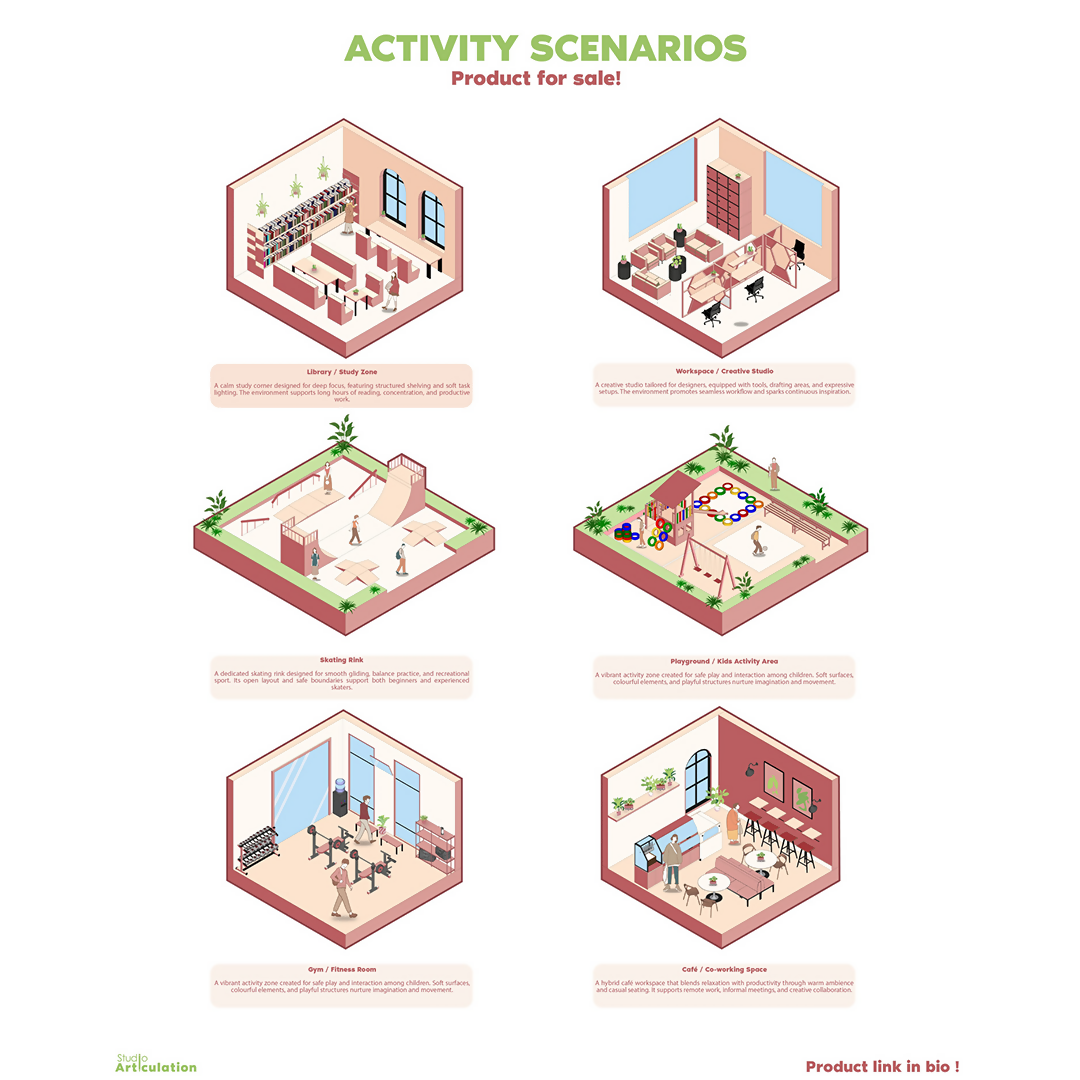 Activity Scenario 2 - Flat Vector Isometrics – Learn Architecture Online