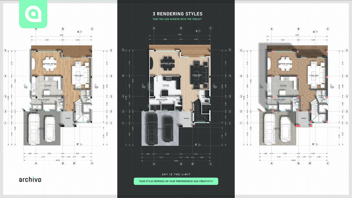 Photoshop Floor Plan Rendering Toolkit – Learn Architecture Online
