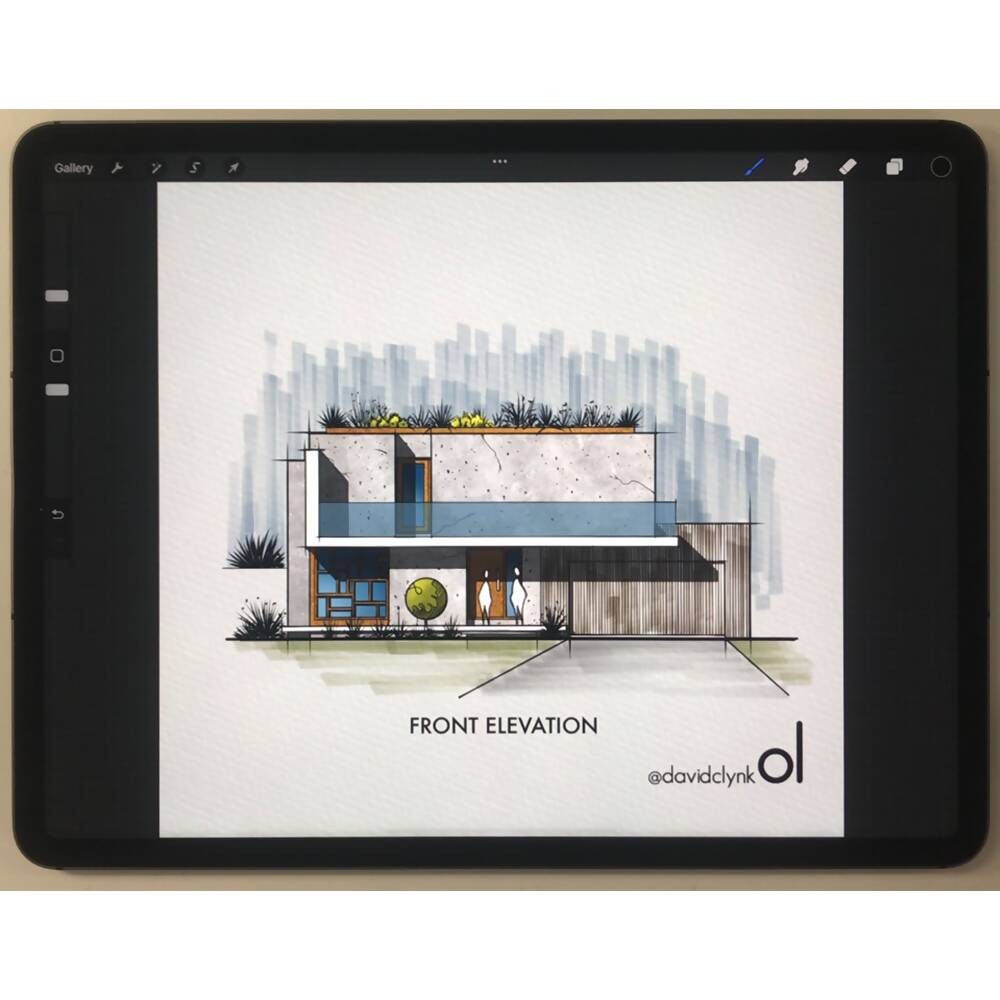 Procreate Elevation Template File | Learn Architecture Online