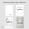 Minimalistic Portfolio Front Pages