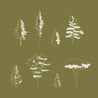 CAD and Vector Pine Trees Set