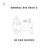 40 Piece General Pack 2 — CAD block set for architectural drawings, preview 1 of 3
