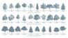 60 Architectural Trees Brush Set (Photoshop)