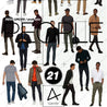 21 Man Cutouts