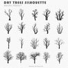 Dry Trees Silhouette - Brush Preset