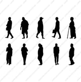 10 Human Silhouette Cutouts