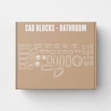 Bathroom Fixture CAD Blocks (40+ Sinks, Tubs, Toilets in Plan)