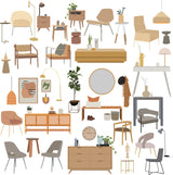 Furniture Vectors (66 figures)