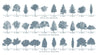 60 Architectural Trees Brush Set (Photoshop)