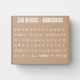 Armchair and Sofa CAD Blocks (100+ Plan and Elevation Views)