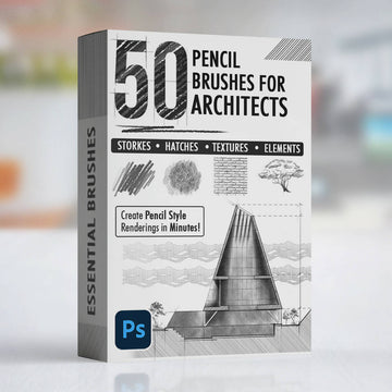 50 Photoshop Pencil Brushes For Architects
