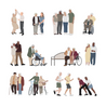 Elderly People Cutout Pack