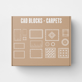 Carpet and Rug CAD Blocks (15 Plan View Designs)