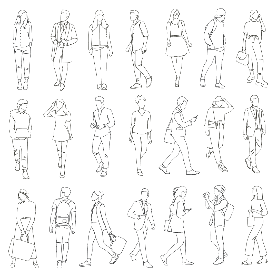 21 Human Scales (Vector + CAD) | Learn Architecture Online